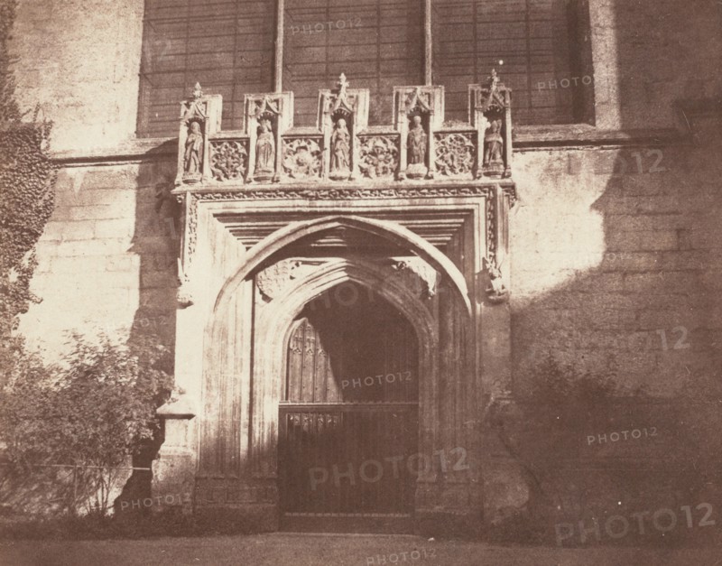 An Ancient Door, Magdalen College, Oxford, 1843.