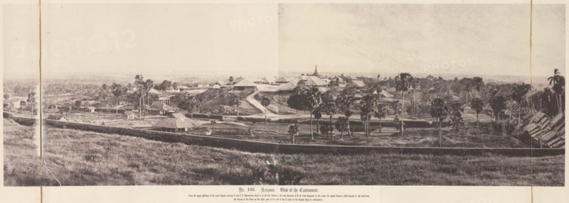 Rangoon: View of the Cantonment, November 1855.