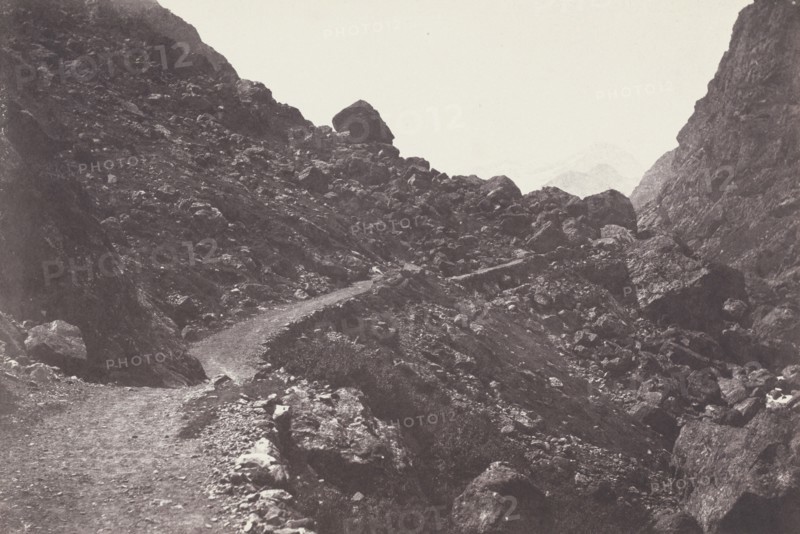 Saint-Sauveur. Sentier du chaos conduisant à Gavarnie (Saint-Sauveur. The Path to Chaos Leading to Gavarnie), 1853.