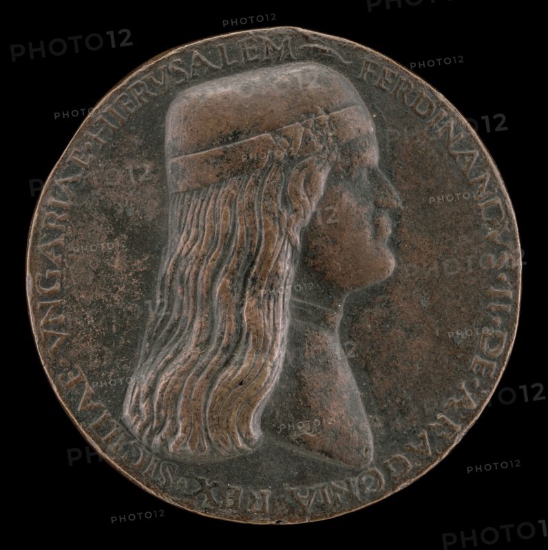 Ferdinand II of Aragon, died 1496, Prince of Capua and King of Naples 1495 [obverse], 1495/1496.