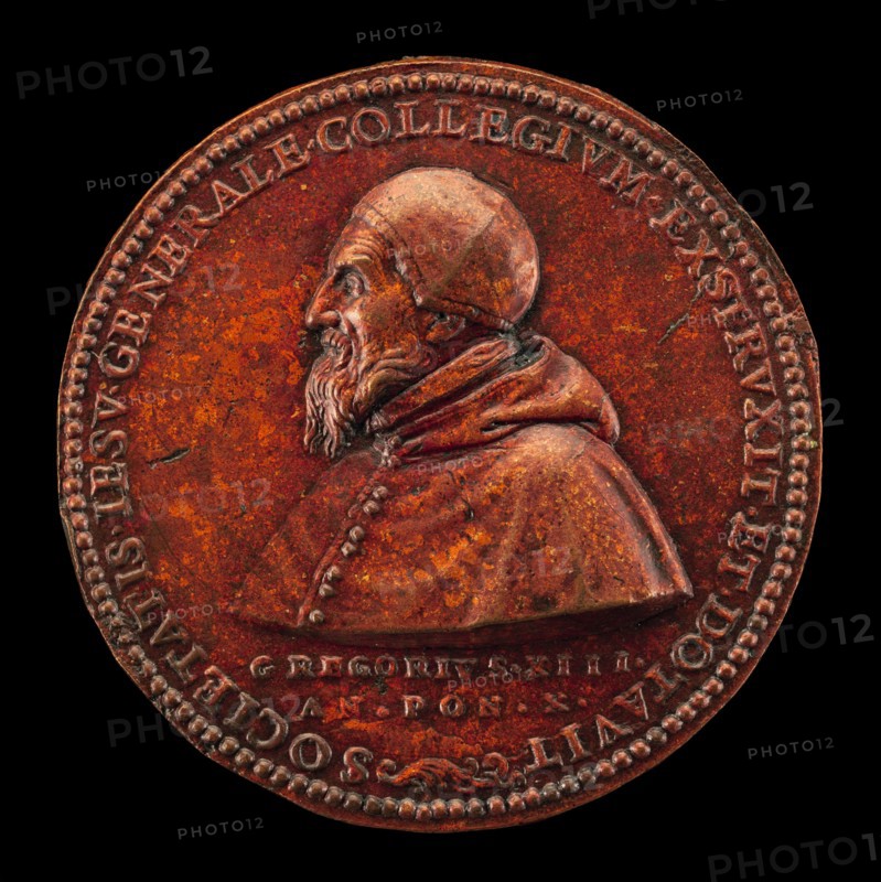 Gregory XIII (Ugo Buoncompagni, 1502-1585), Pope 1572 [obverse], 1582.