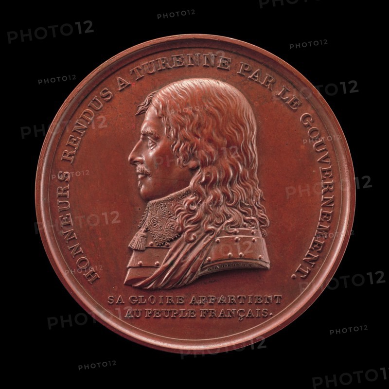 Henri de La Tour d'Auvergne, 1611-1675, Vicomte de Turenne, Marshal of France 1643 [obverse], 1800.