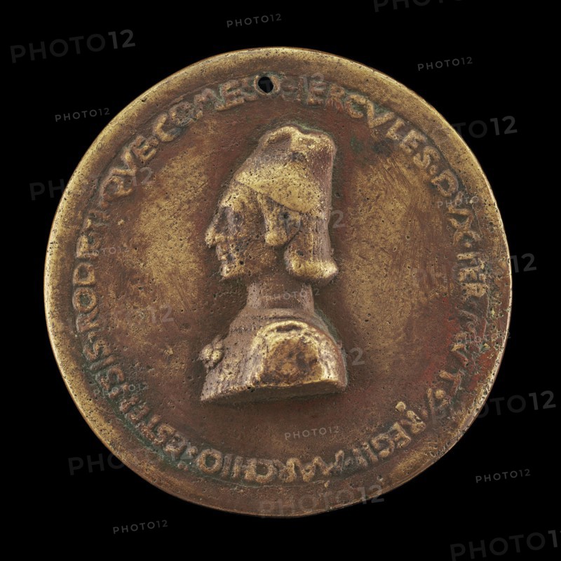 Ercole I d'Este, 1431-1505, Duke of Ferrara, Modena, and Reggio 1471 [obverse].