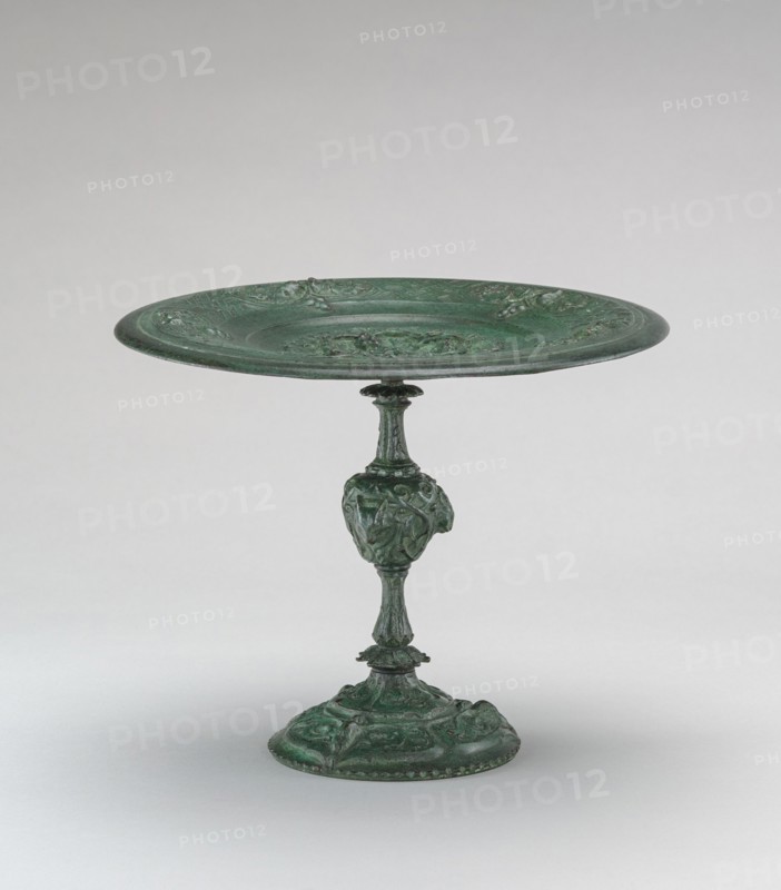 Card Receiver with Inverted Border on High Stem, model n.d., cast c. 1845/1874.