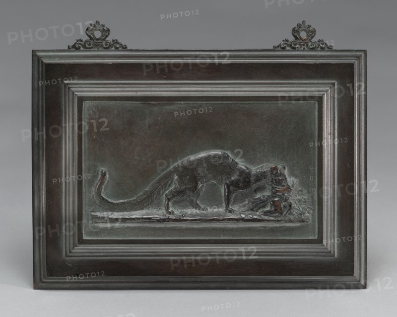 Genet Carrying off a Bird, model 1831, cast by 1874.