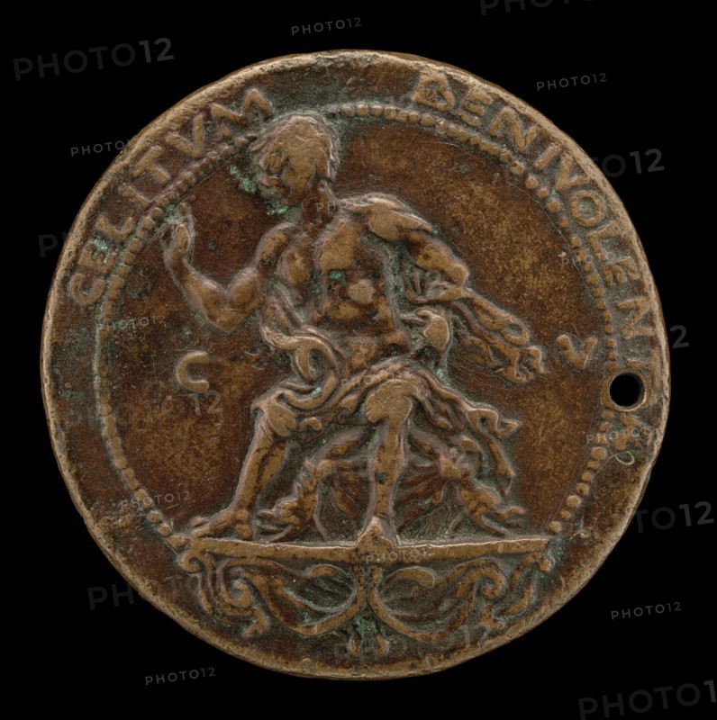 Roselli Seated on a Bracket [reverse], probably 1460/1466.