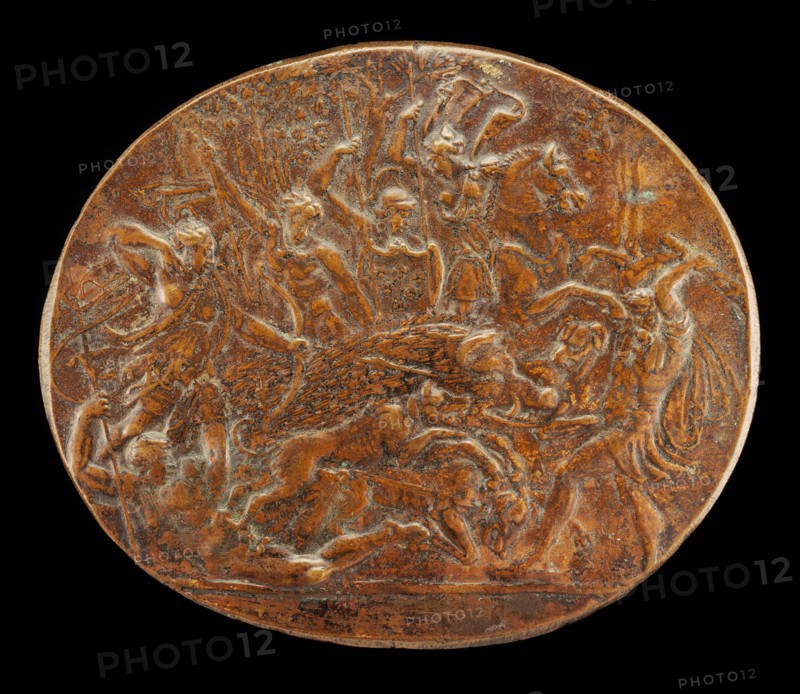 A Boar Hunt [obverse], c. 1544.