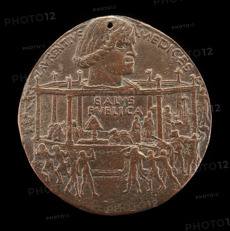 Lorenzo de' Medici, il Magnifico, 1449-1492 (The Pazzi Conspiracy Medal) [obverse], 1478.