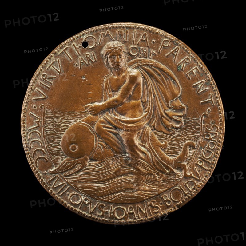 Arion Riding on a Dolphin [reverse], 1457.