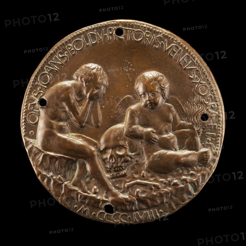 Boldù with the Genius of Death [reverse], 1458.