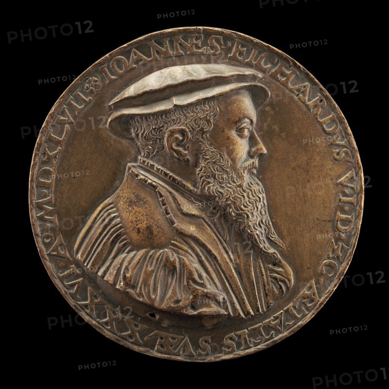Johann Fichard, 1512-1581, Syndic of Frankfurt am Main [obverse], 1547.