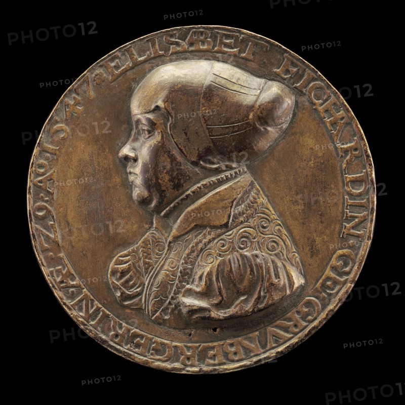 Elisabeth Grünenberger, born 1518, Wife of Johann Fichard 1539 (reverse), 1547.