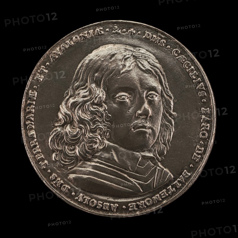 The Maryland Medal: Cecil Calvert, 1605-1675, 2nd Baron of Baltimore 1632..., [obverse], 1644. Creator: Unknown.
