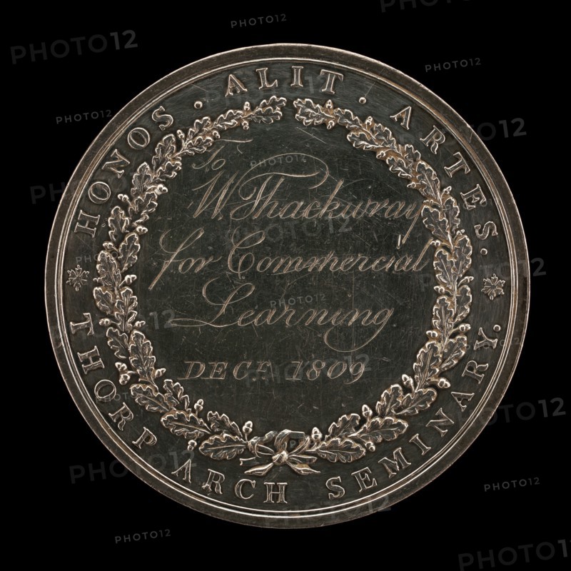 Thorp Seminary Award [reverse], c. 1800, inscribed 1809.