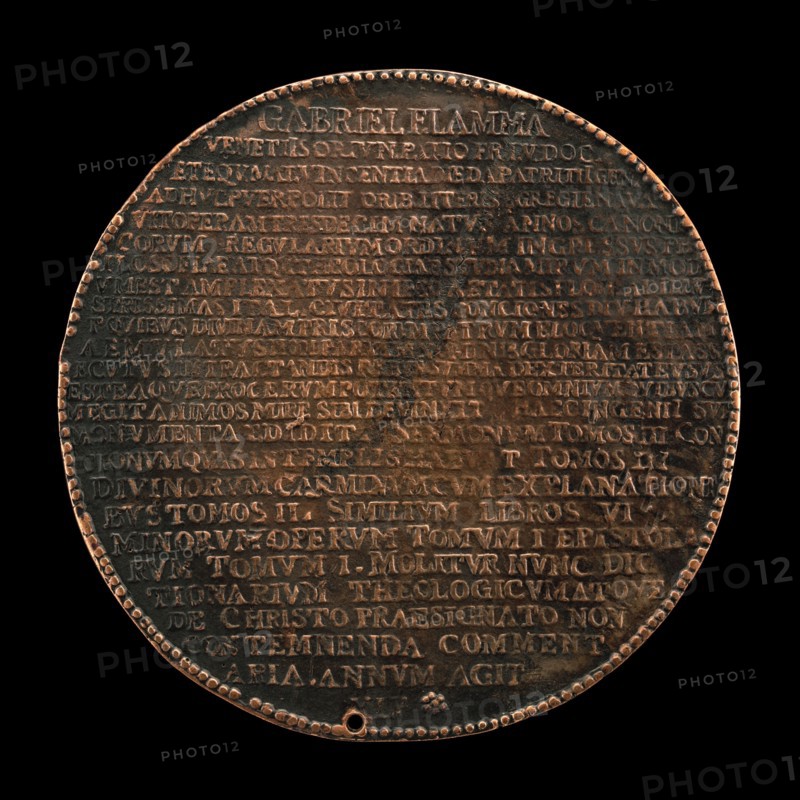 Inscribed Record of Fiamma's Life and Works [reverse], 1578.