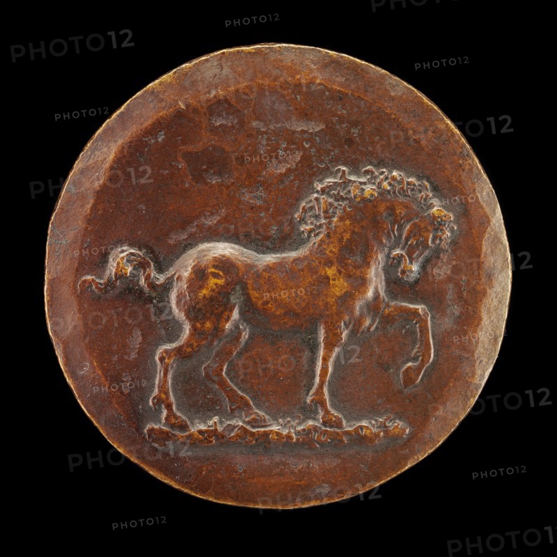Horse Pawing the Earth [reverse], c. 1550. Attributed to Danese Cattaneo.