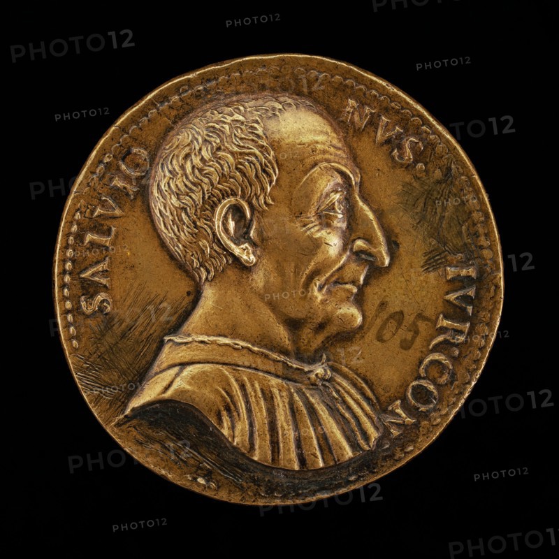Luca Salvioni, died 1536, Paduan Jurist [obverse].