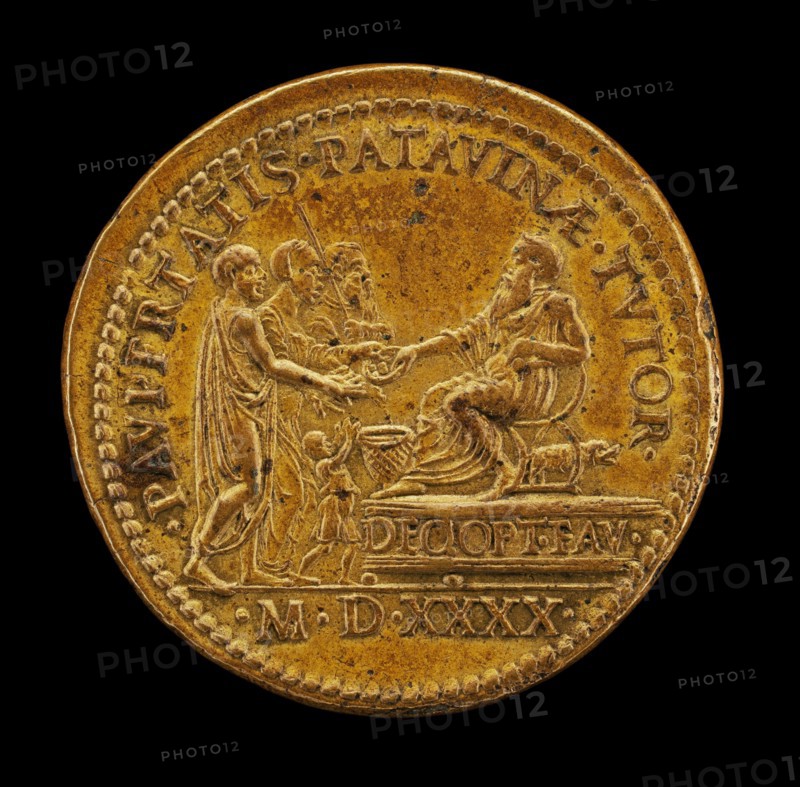 Cornaro Distributing Alms [reverse], 1540.