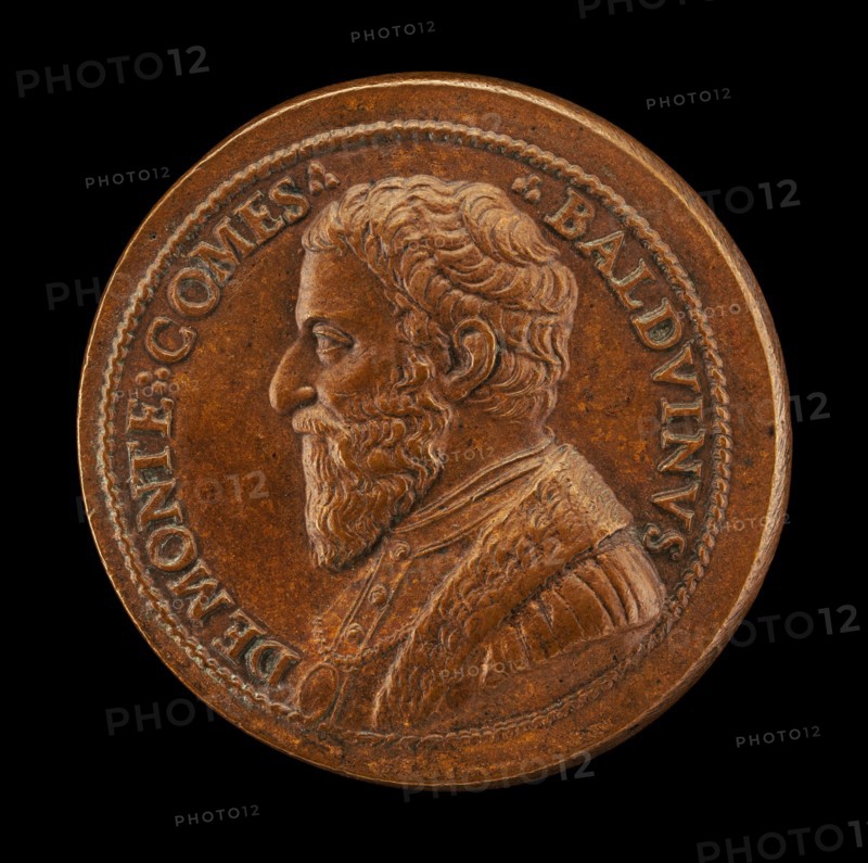 Balduino del Monte, died 1556, Brother of Pope Julius III, Count of Monte Sansovino 1550 [obverse].