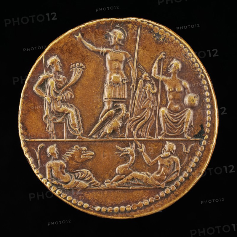 Armed Man with Other Figures [reverse].