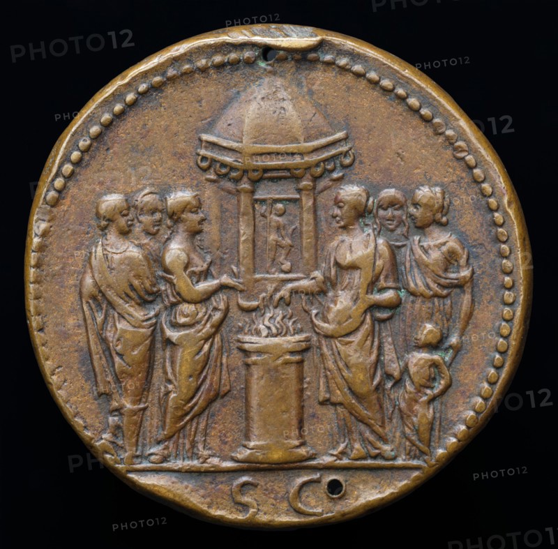 Empress and Five Women Sacrificing [reverse].