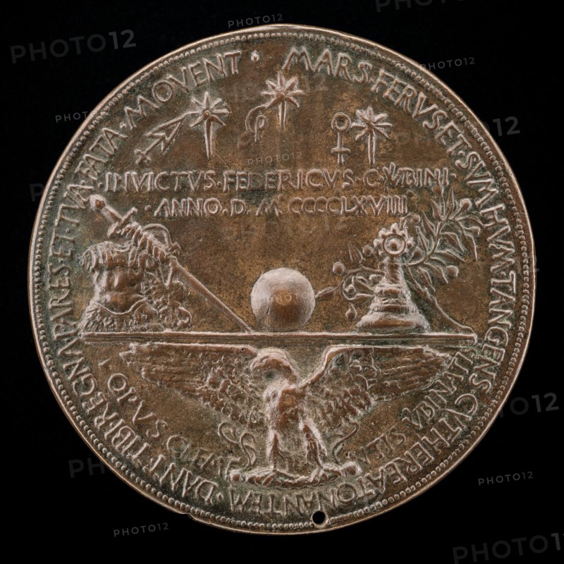 Eagle with Spread Wings Supporting Devices [reverse], 1468.