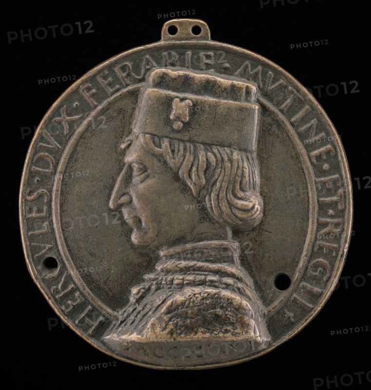 Ercole I d'Este, 1431-1505, Duke of Ferrara, Modena, and Reggio 1471 [obverse], 1472.