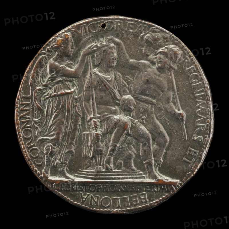Alfonso Crowned by Mars and Bellona [reverse], 1458.
