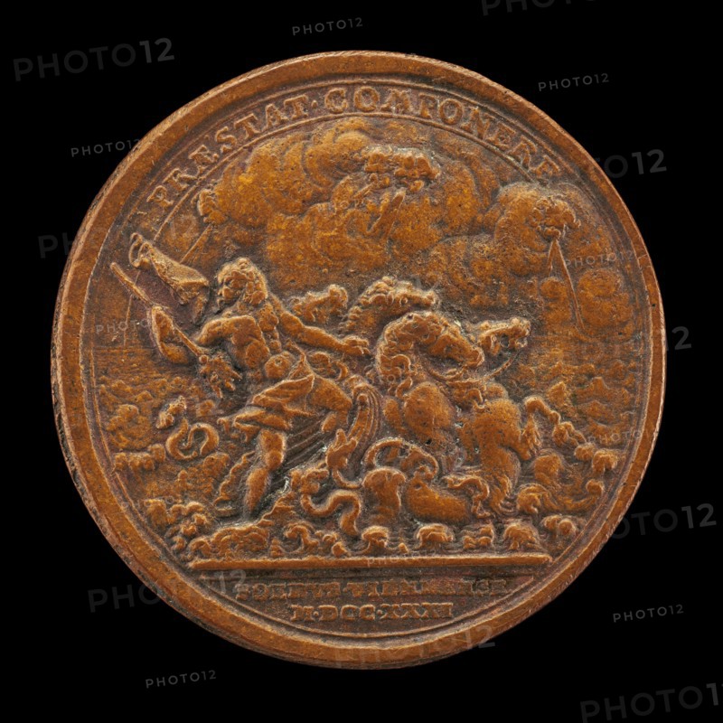 Neptune Contending with Four Winds [reverse], 1731.