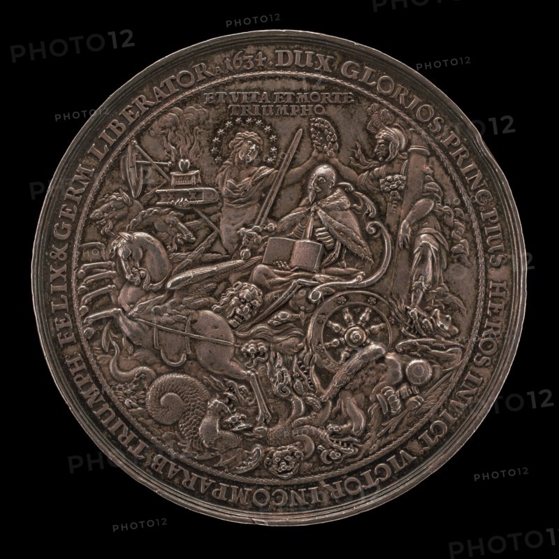 Triumph of King Gustavus Adolphus [reverse], 1634.