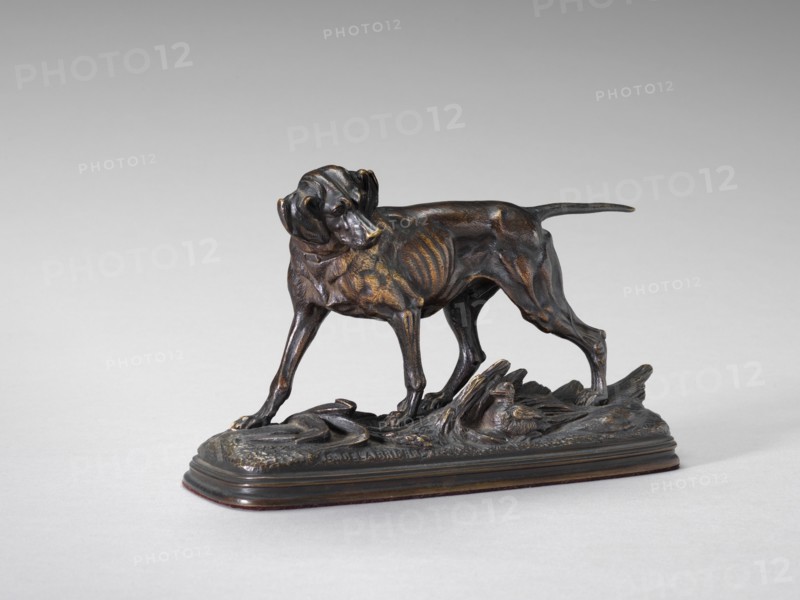 Pointer Standing over a Pheasant, 19th-early 20th century.