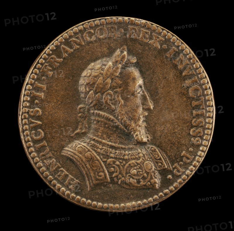 Henri II, 1519-1559, King of France 1547 [obverse].