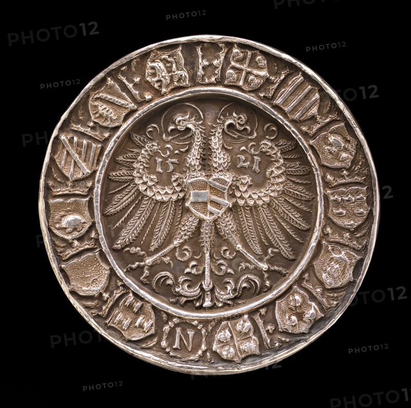 Coat of Arms on a Double-headed Eagle [reverse], 1521.