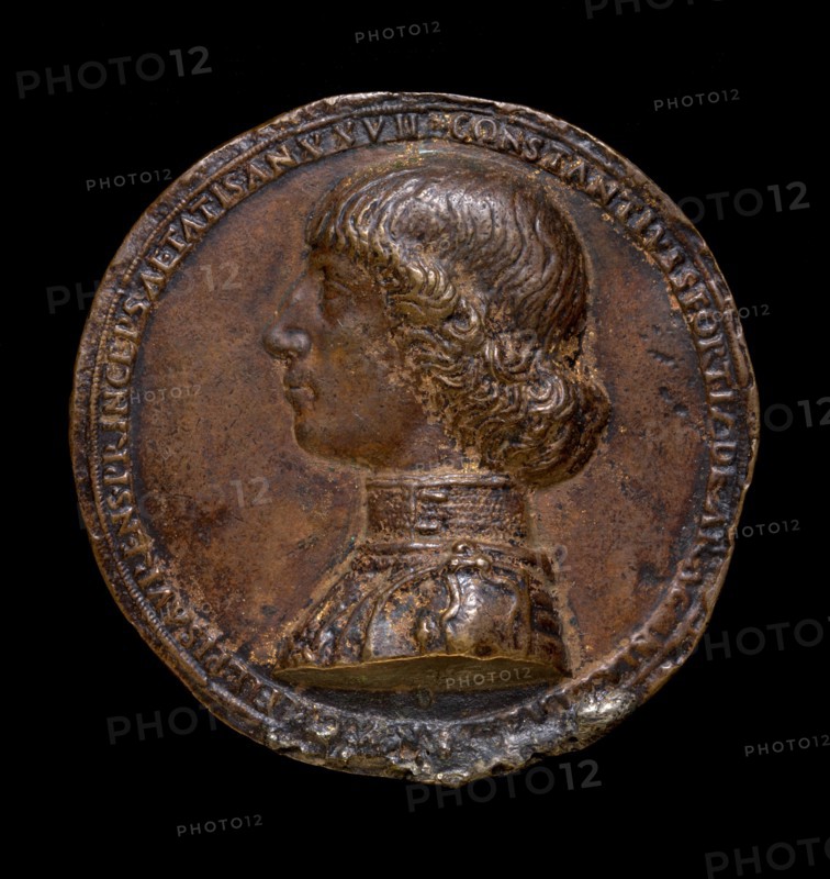 Costanzo Sforza, 1447-1483, Lord of Pesaro 1473 [obverse], 1475.