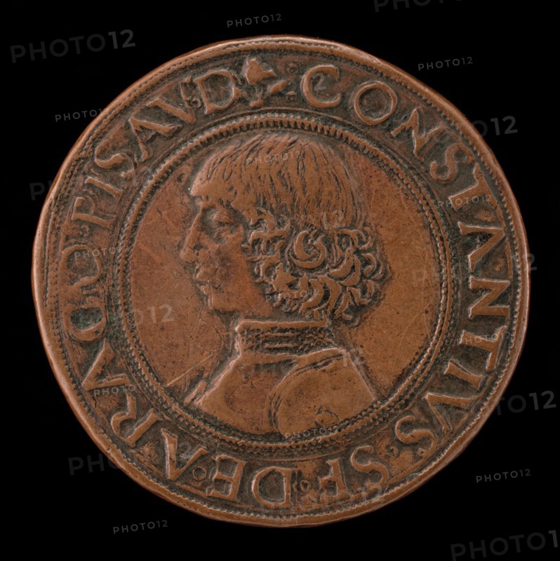 Costanzo Sforza, 1447-1483, Lord of Pesaro 1473 [obverse], probably 1456/1466.