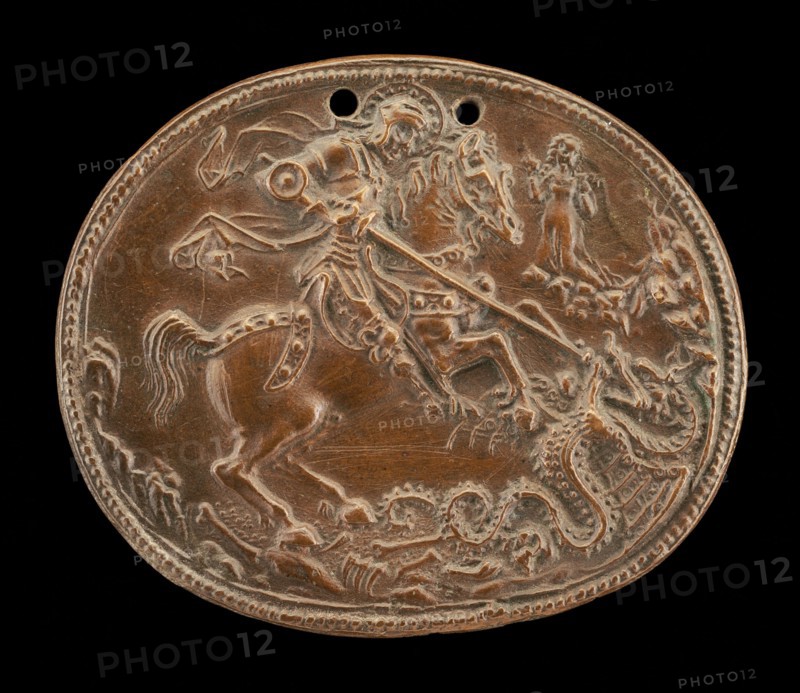 Saint George and the Dragon. Attributed to Gianfrancesco Enzola.