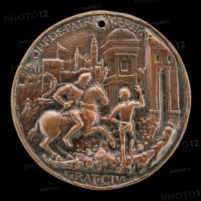 Gritti Before the Breached City Wall [reverse], 1512/1516.