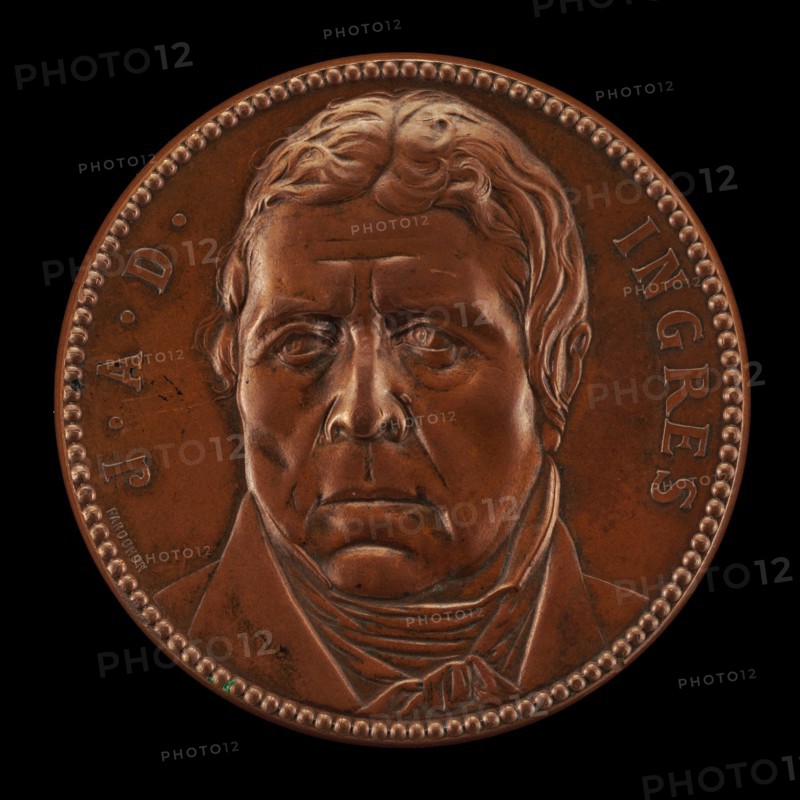 Jean-Auguste-Dominique Ingres, 1780-1867, Artist [obverse], 1867.