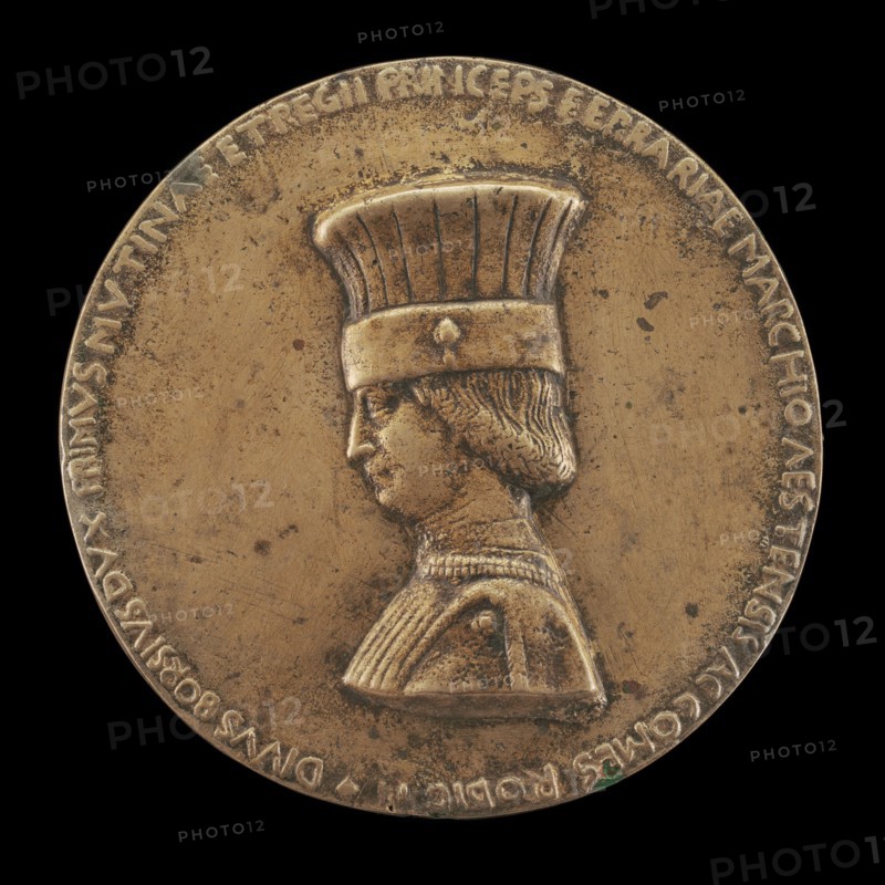 Borso d'Este, 1413-1471, Marquess of Ferrara 1450, Duke of Modena...[obverse], c. 1475/1505. Creator: Unknown.