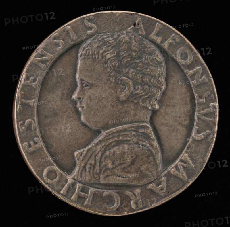 Alfonso I d'Este, 1476-1534 [obverse], 1477.