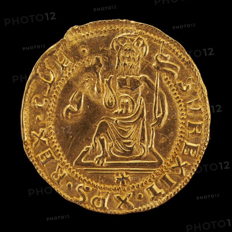Christ Rising from the Tomb Holding a Banner [reverse], 15th century.