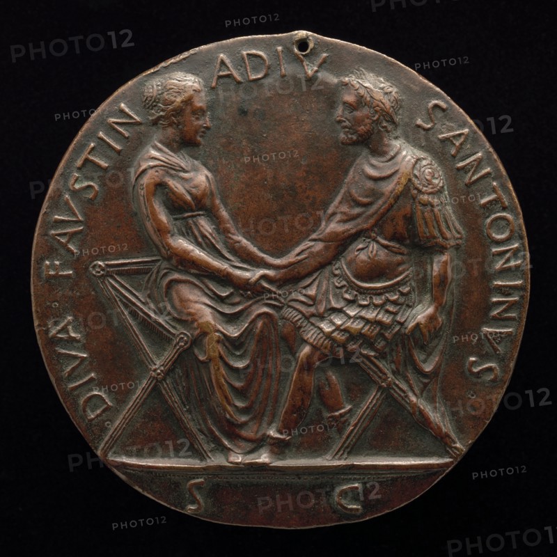 Antonius Pius and Faustina Joining Hands [reverse], fourth quarter 15th century.