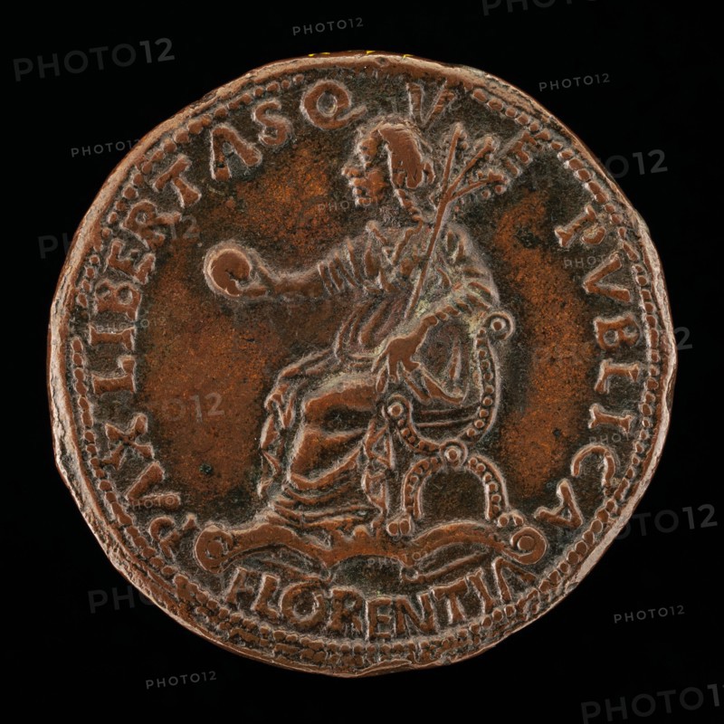 Florence Holding an Orb and Triple Olive Branch [reverse], c. 1464/1470.