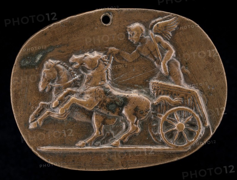 Cupid Driving a Chariot, 15th century.