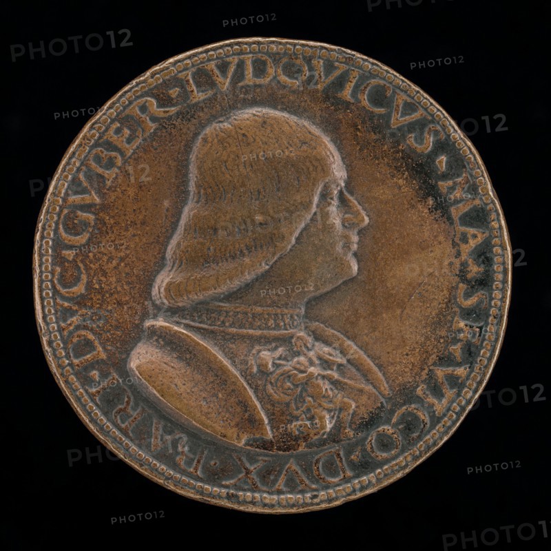 Lodovico Maria Sforza, called il Moro, 1452-1508, 7th Duke of Milan 1494-1500 [obverse], c. 1488.