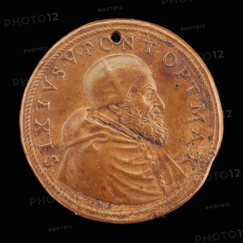 Sixtus V (Felice Peretti, 1521-1590), Pope 1585 [obverse].