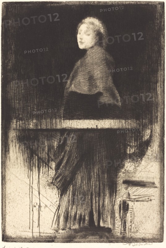 Woman in a Cape (La femme à la pèlerine), 1889.