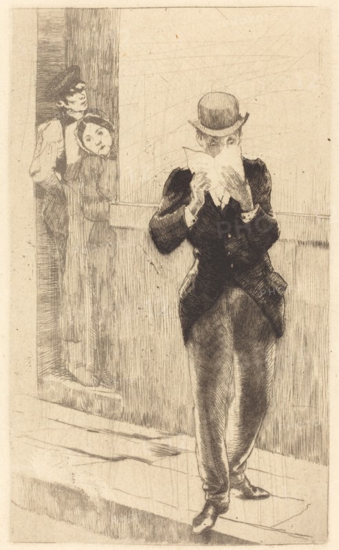 The Letter to Madame Henry (La lettre à Madame Henry), 1885.