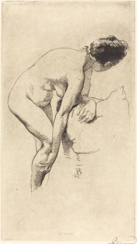 Nude Holding Her Leg (Femme nue se tenant la jambe), 1886.