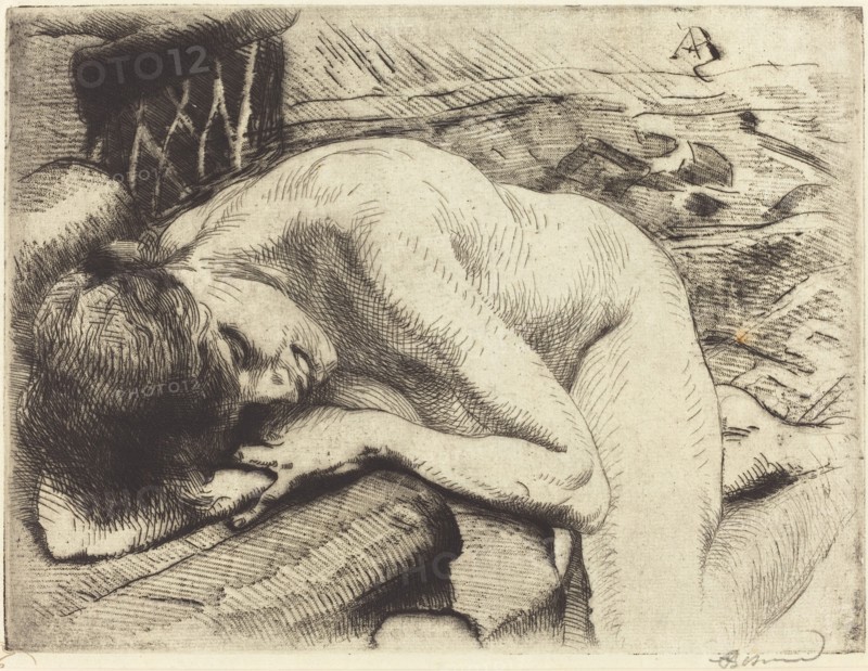 Model Asleep on the Floor (Le modèle endormi à terre), 1885.